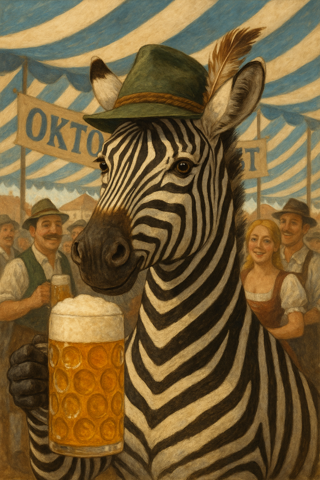Zèbre à l'Oktoberfest